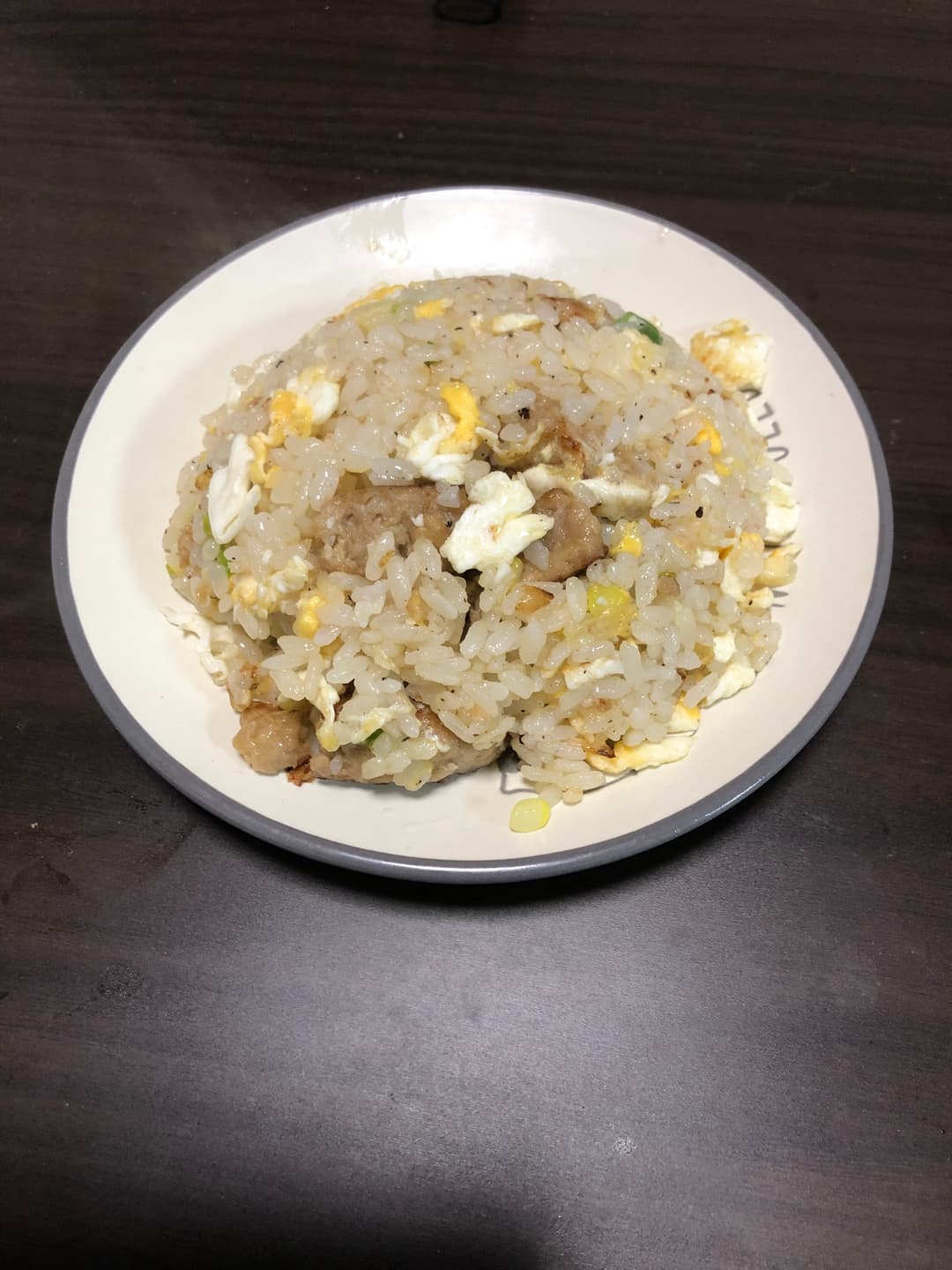 ハンバーグチャーハンの完成写真