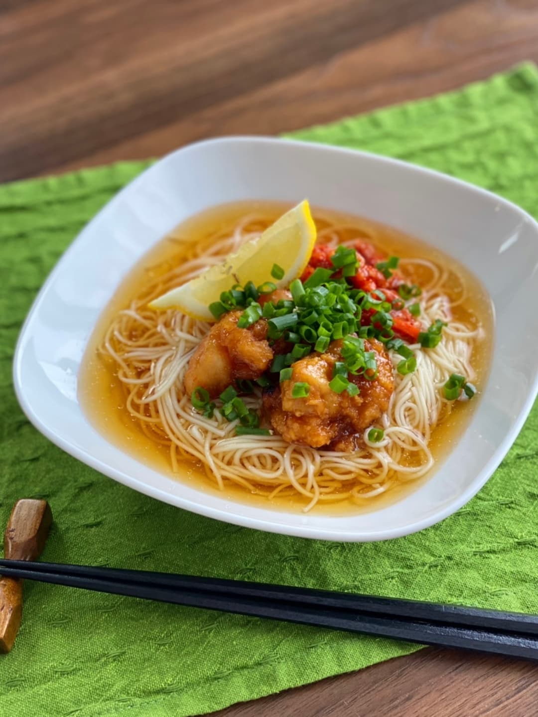 韓国風サッパリ素麺の完成写真