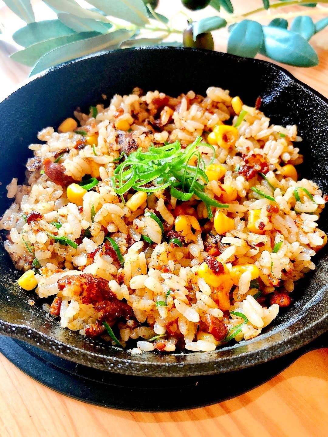 麻辣肉そぼろ炒飯の完成写真