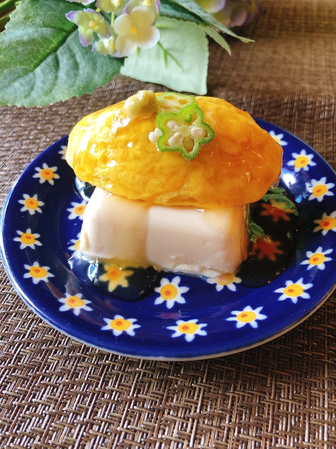 絹豆腐とオムレツの和風あんかけの完成写真