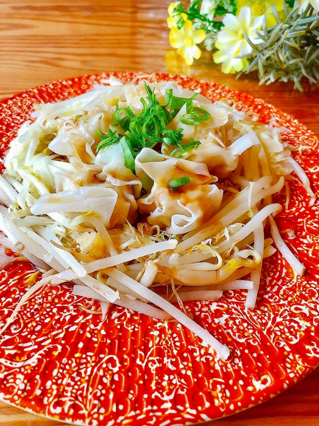 えびシューマイとキャベツのレンジ蒸しの完成写真