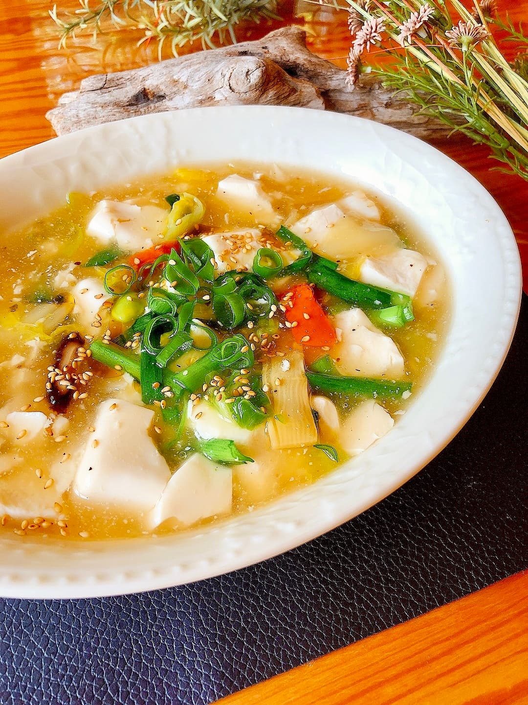 豆腐の中華あんかけの完成写真