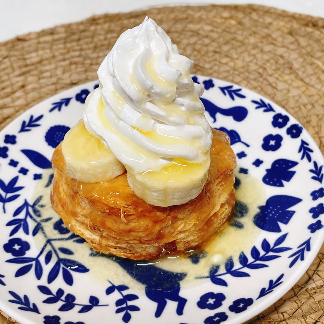 ごろっとりんごのアップルパイハニーバターソースの完成写真