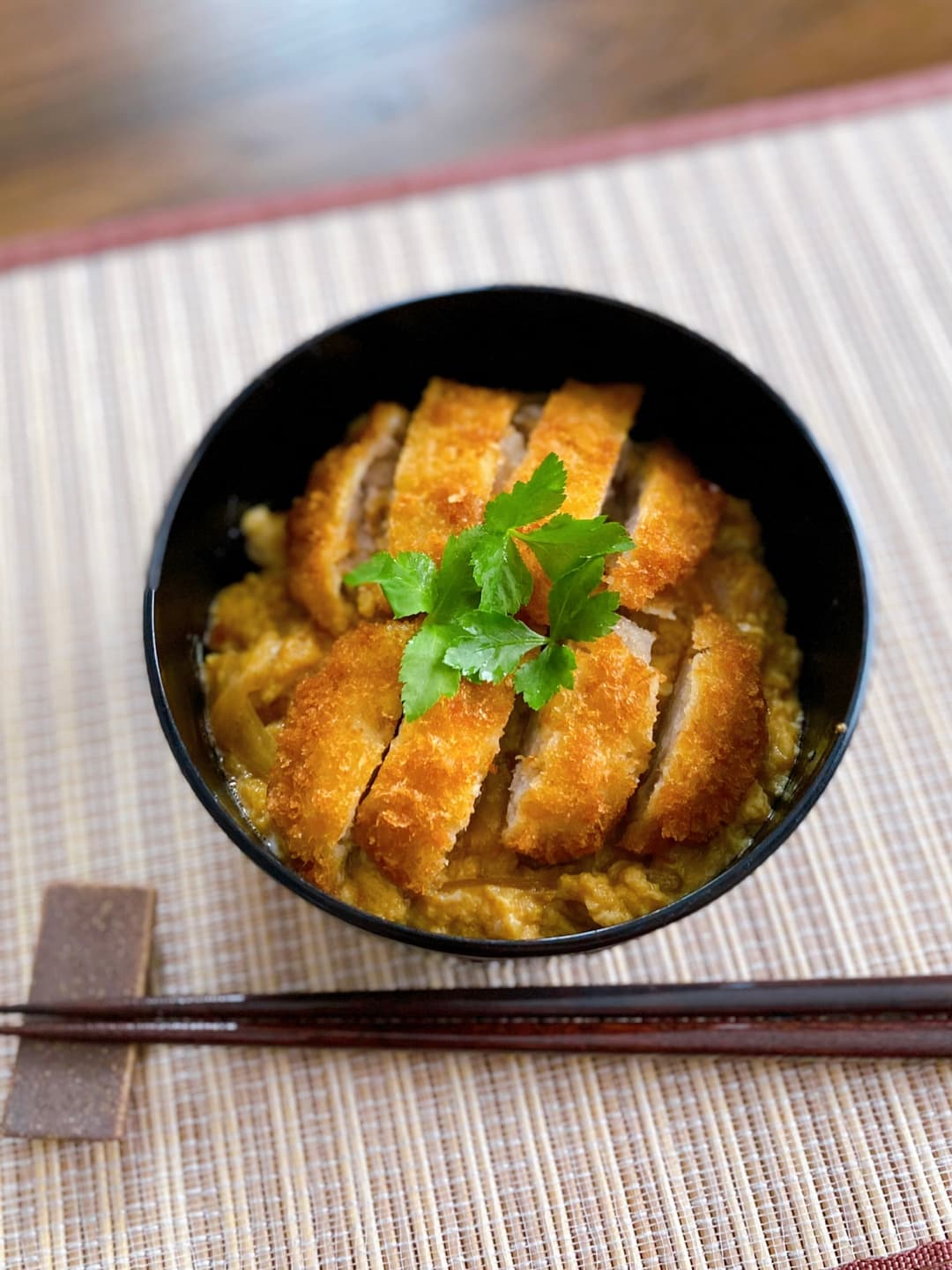 とじないカツ丼の完成写真