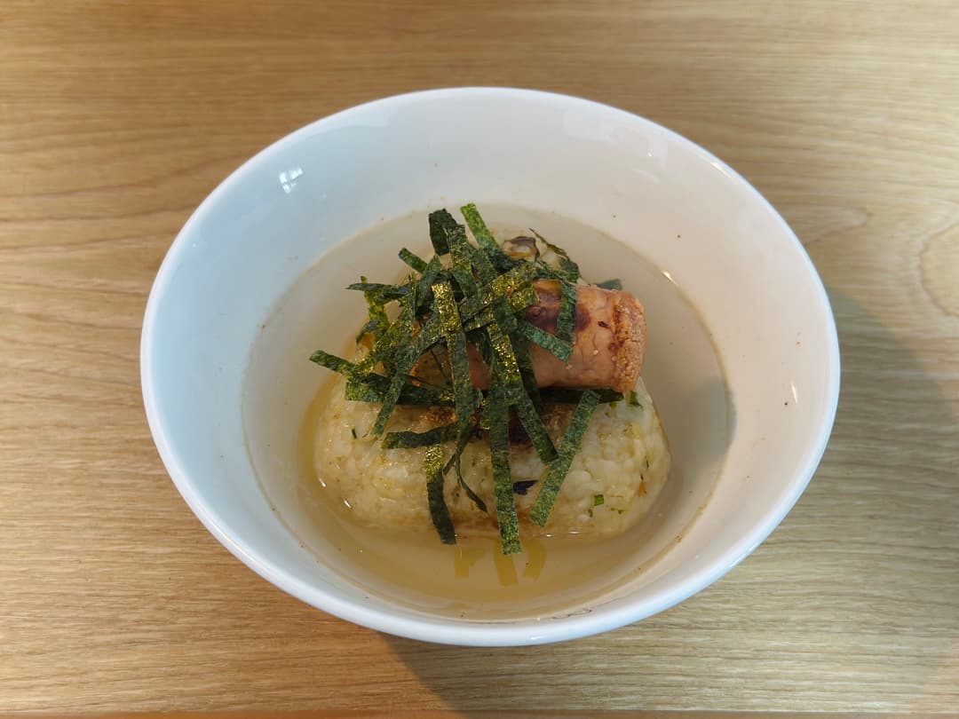 焼きあさり飯とたらこの出汁茶漬けの完成写真