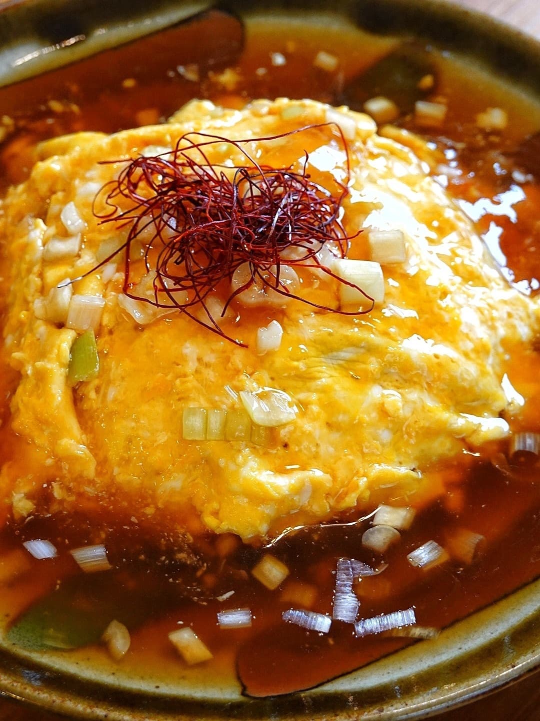 たっぷりあんの天津炒飯の完成写真