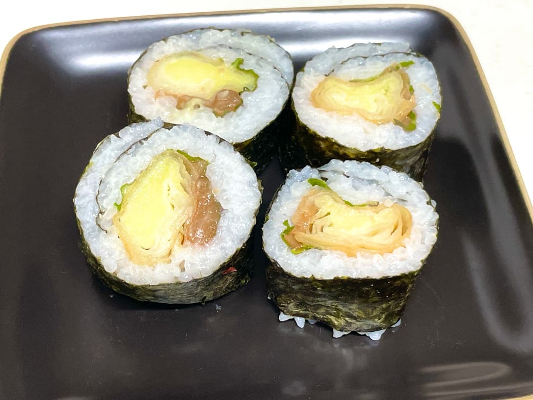 濃厚チーズの梅しそ巻きの完成写真