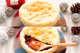 ミニハンバーグのシチューパイの完成写真