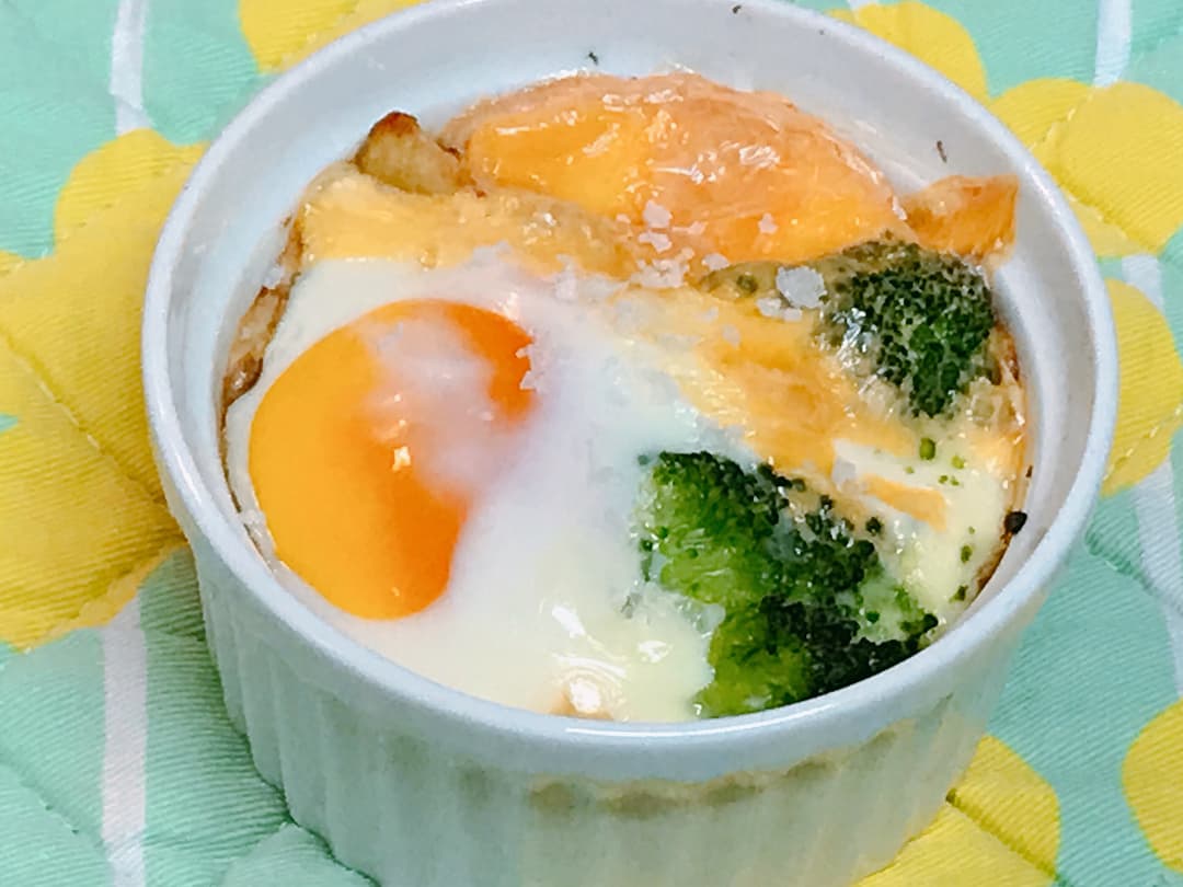 ポテトとブロッコリーのベイクドエッグの完成写真
