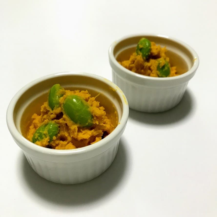 かぼちゃとえだ豆サラダの完成写真