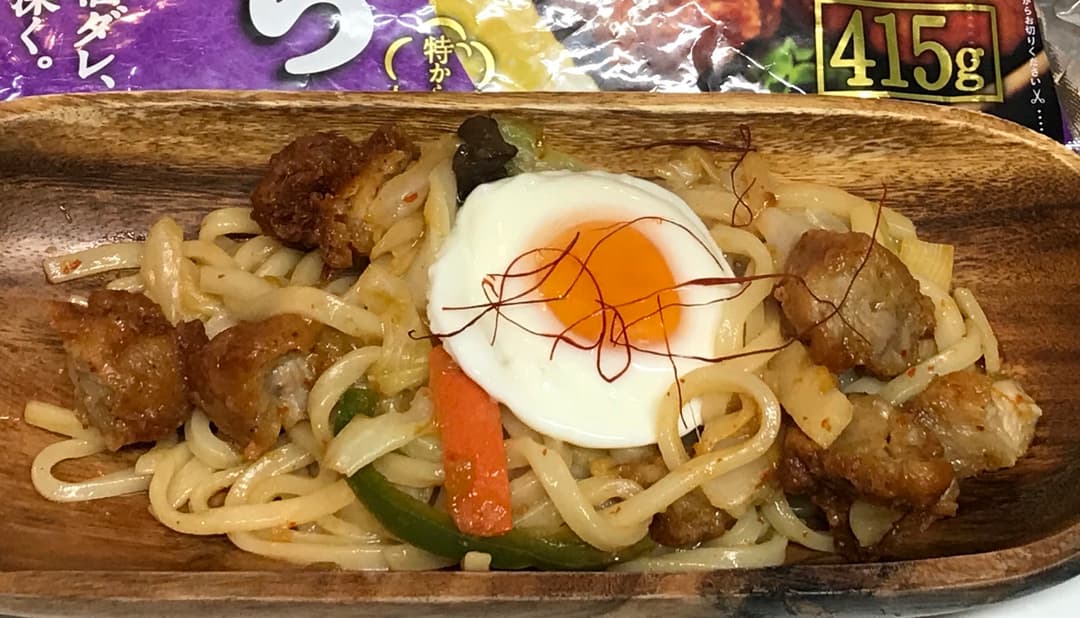 LAWSON 野菜特から焼うどんの完成写真