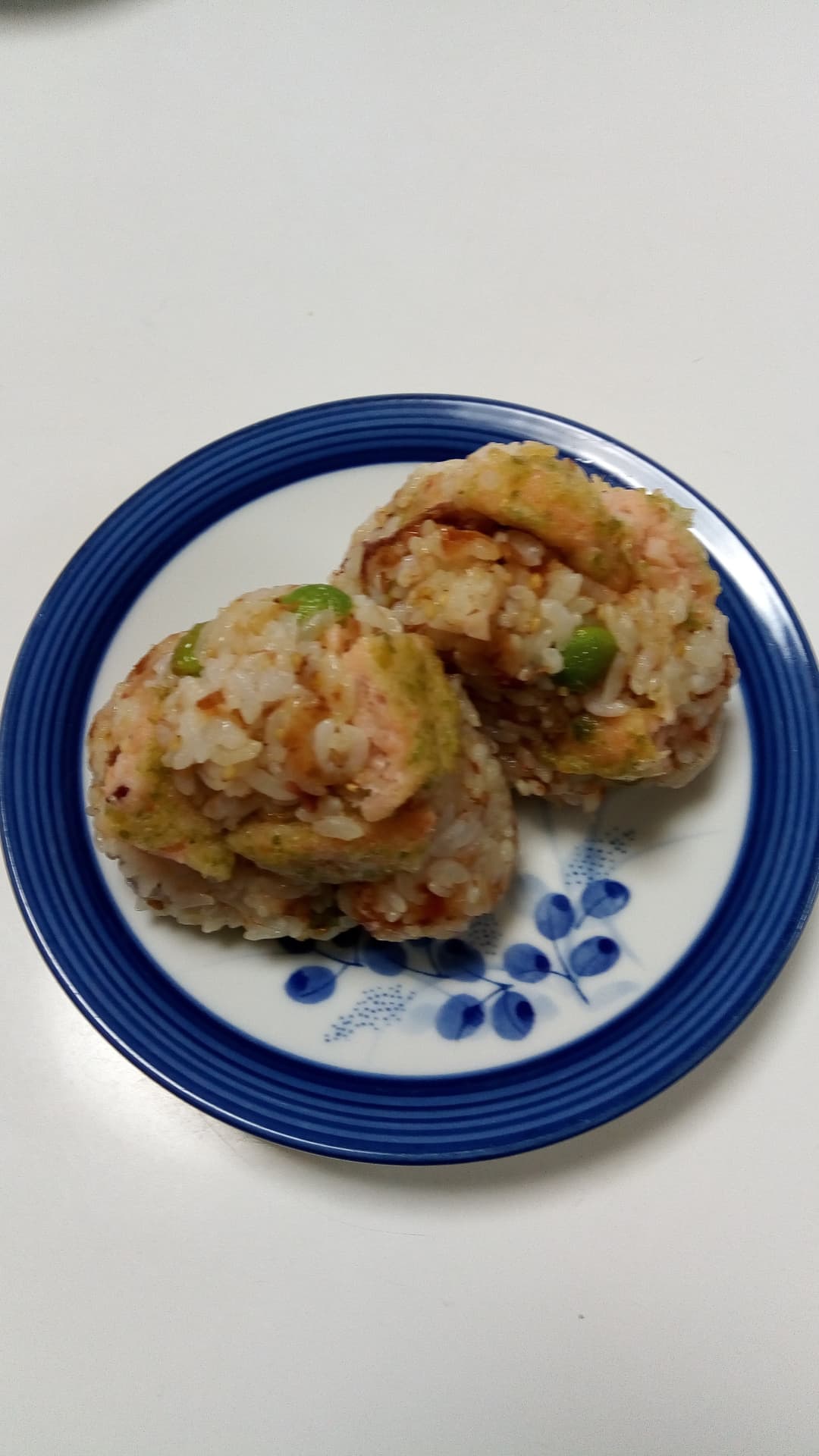 ごろっと磯辺揚げ、おかかおむすびの完成写真
