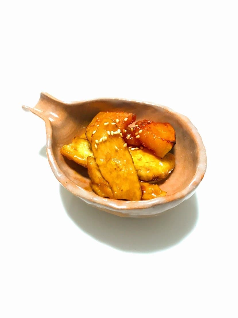 鶏とかぼちゃの照り焼きの完成写真
