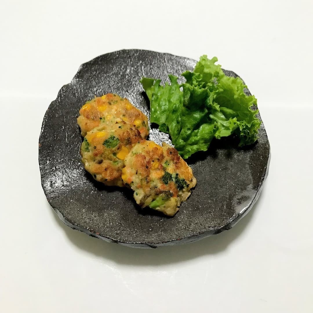お野菜入り鶏つみれバーグの完成写真
