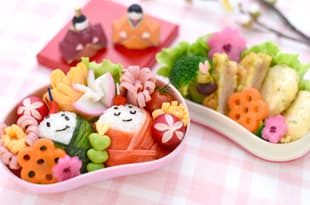 ひな祭り弁当の完成写真