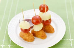 牛肉コロッケのピンチョスの完成写真