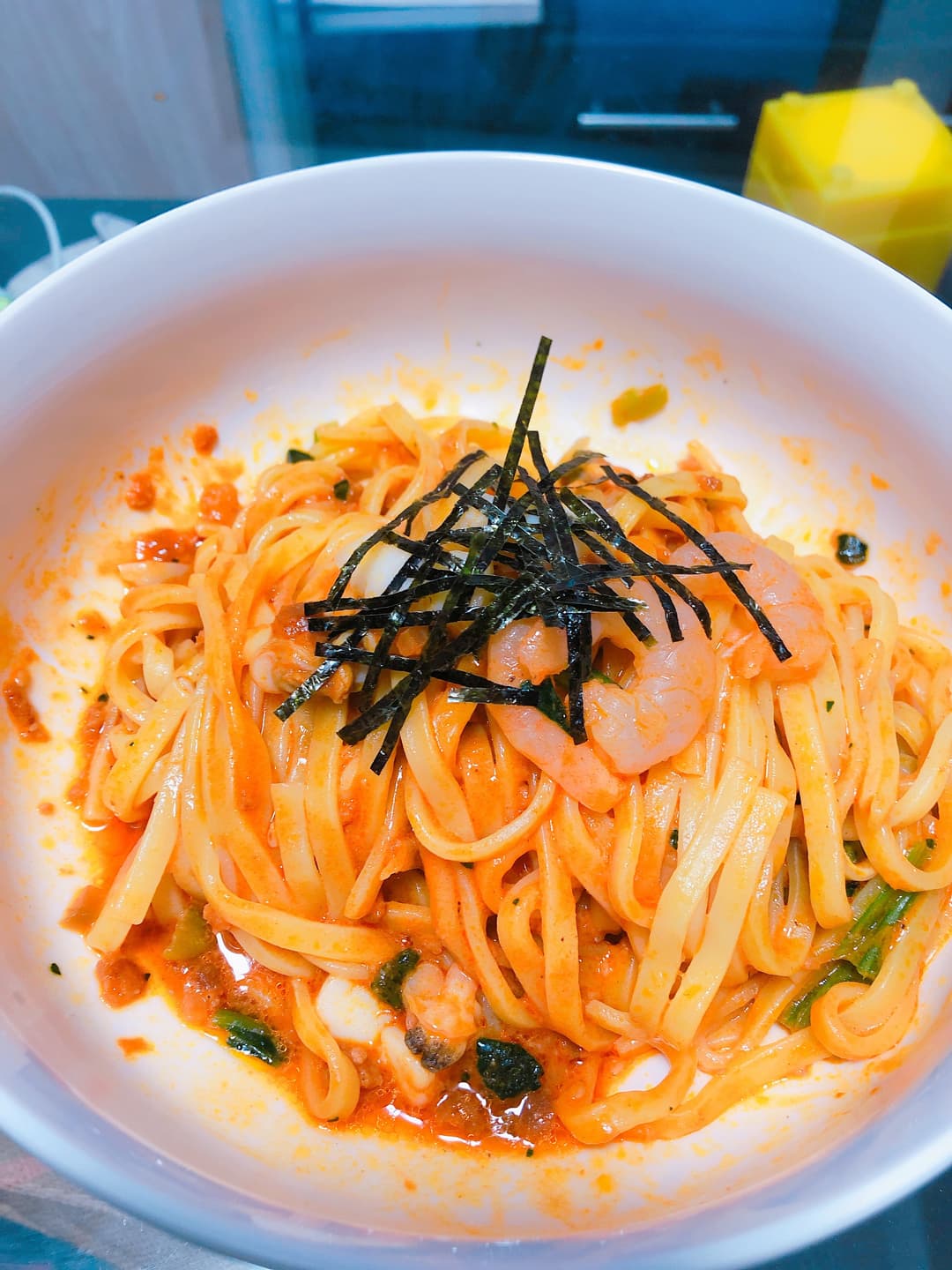 海鮮汁なし担々麺♩の完成写真