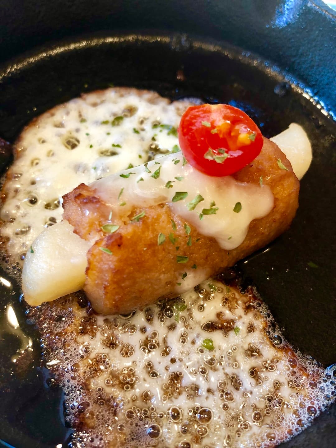 肉まきポテトのチーズ焼きの完成写真