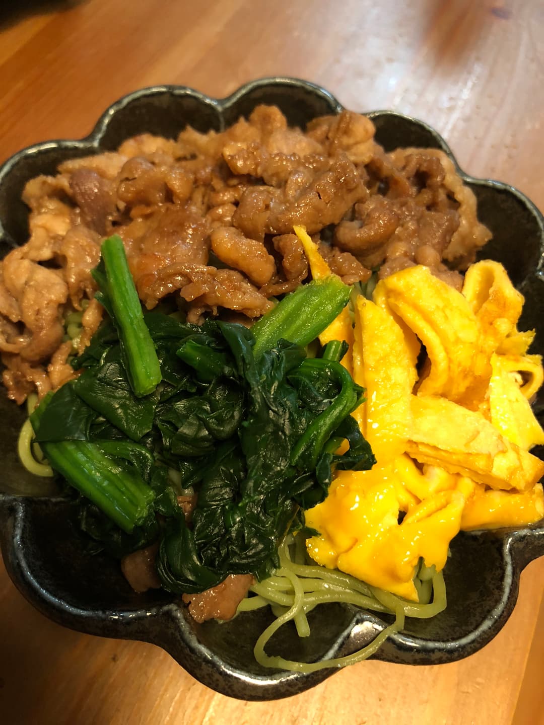 瓦焼きそばの完成写真