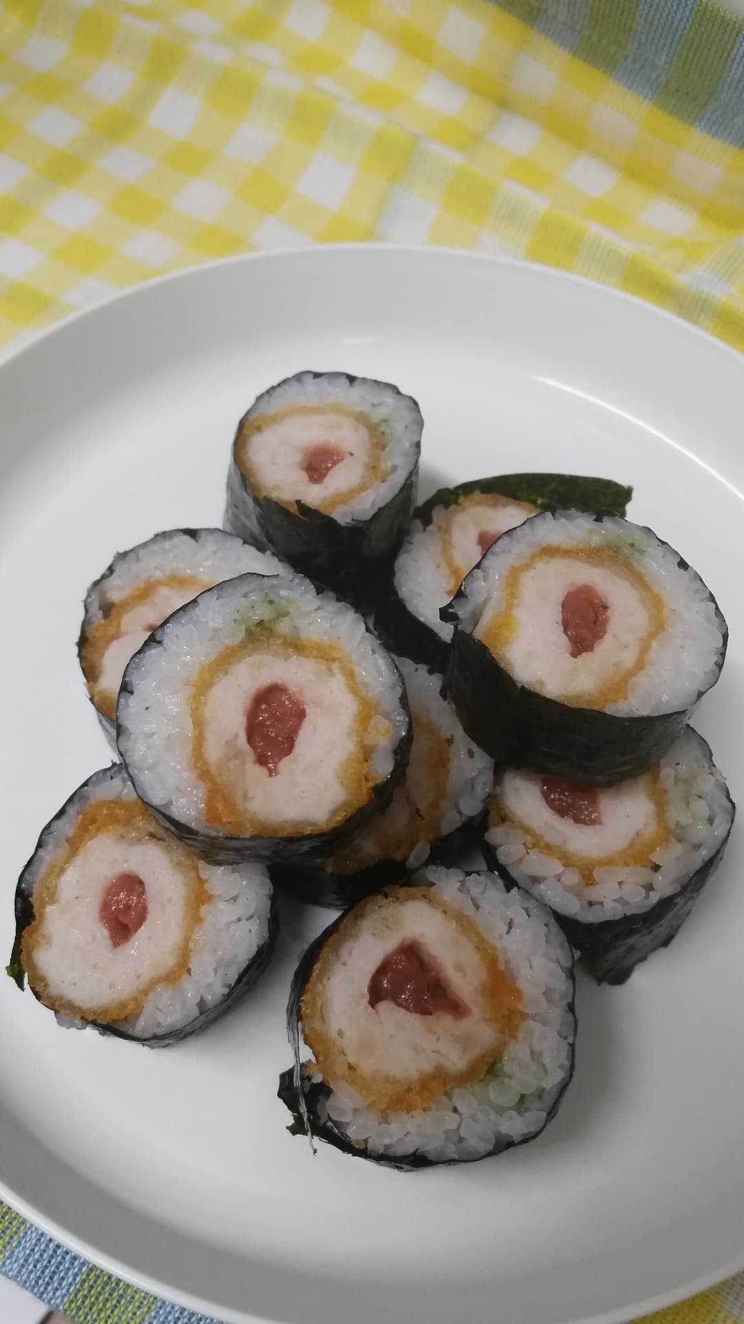 ささみ梅しそのり巻きの完成写真