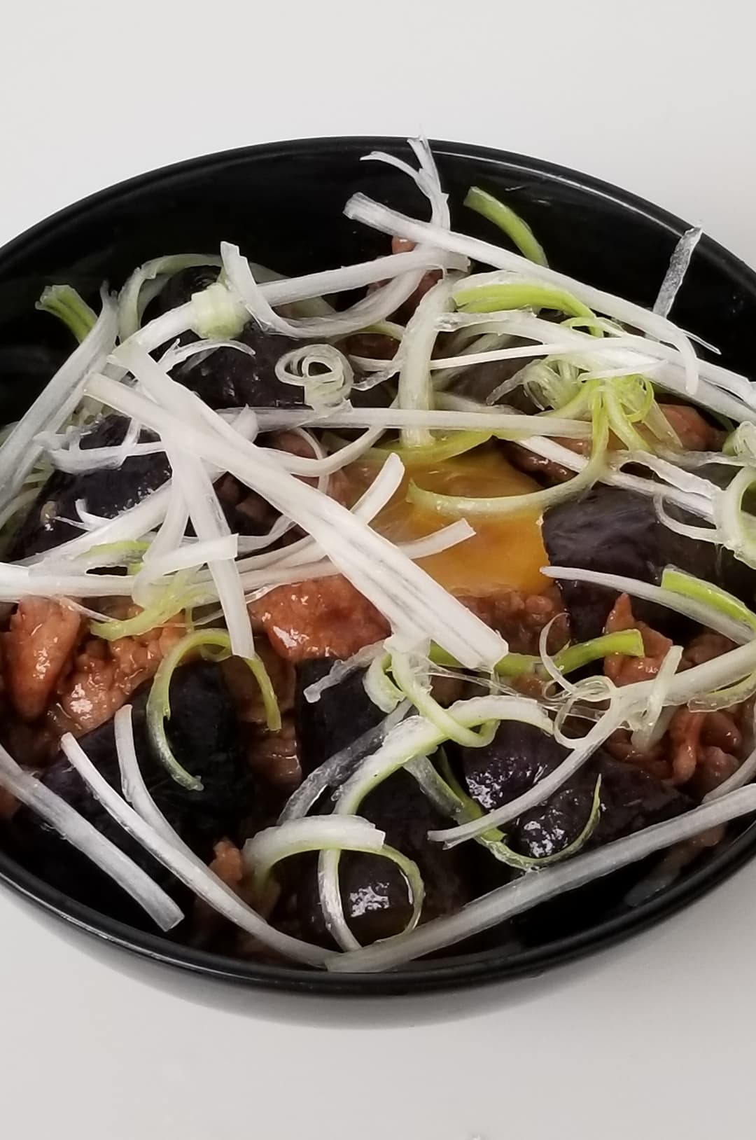 豚茄子丼の完成写真