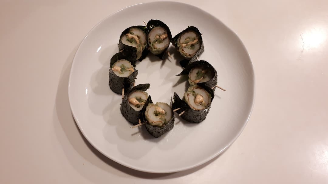 めんたいマヨちくわの磯辺風の完成写真