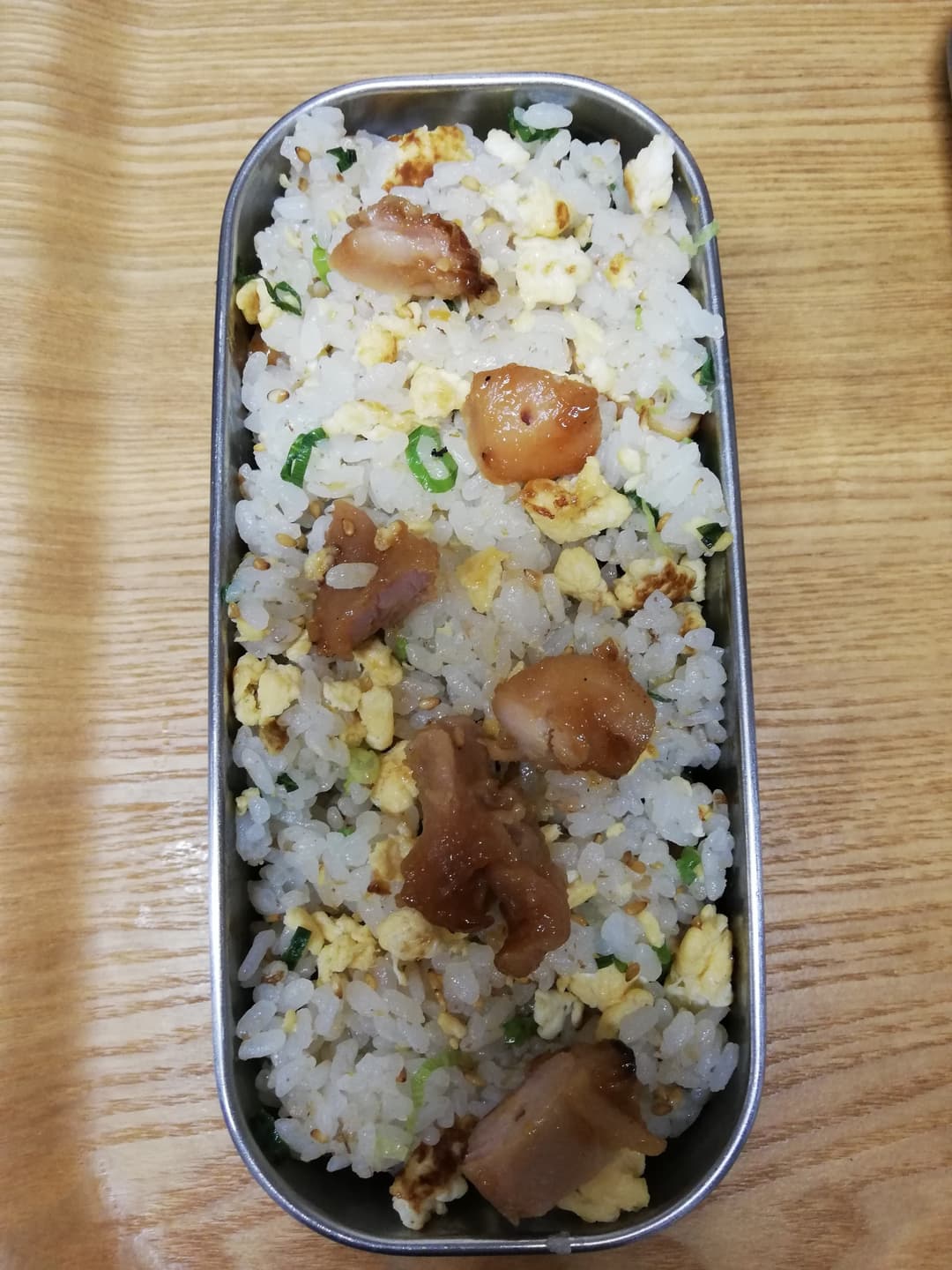 重ねやきとり弁当の完成写真