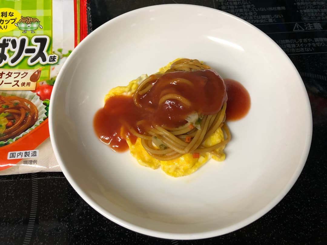 あんかけオム焼きそばの完成写真