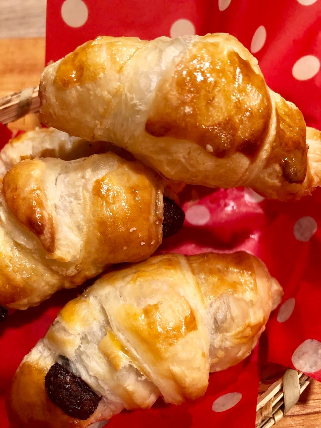 ミニチョコクロワッサンの完成写真