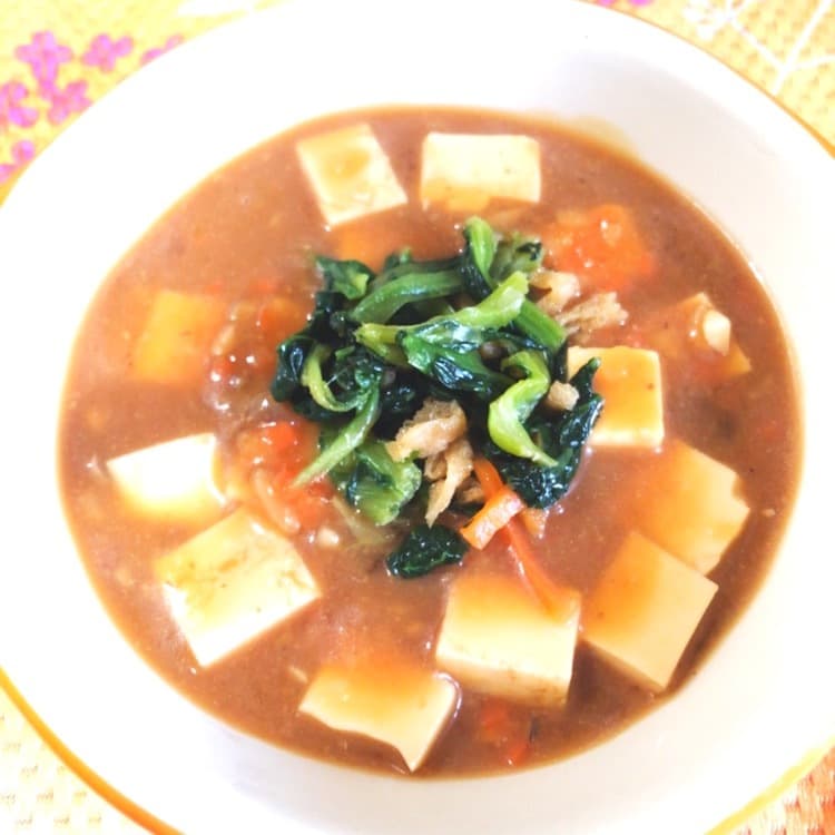 和風麻婆豆腐の完成写真