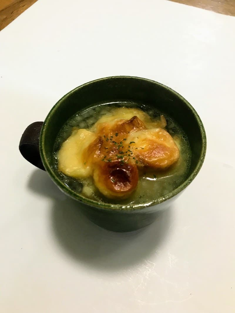 お麩コンソメスープの完成写真
