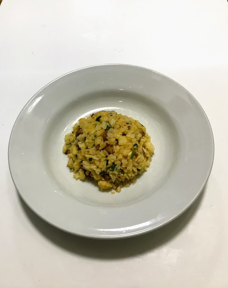 鶏つくねのチャーハンの完成写真