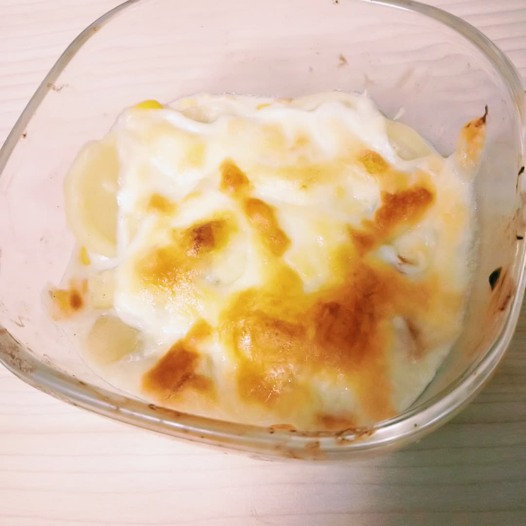 コーンクリームポテトグラタンの完成写真