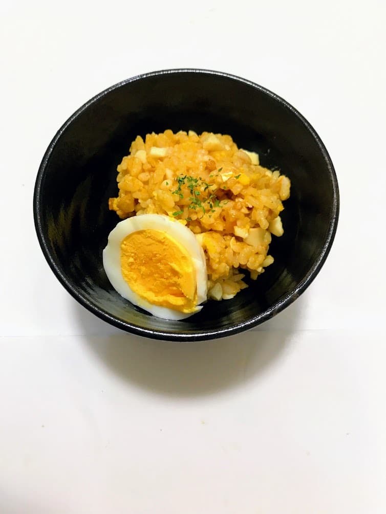 たまごカレーご飯の完成写真