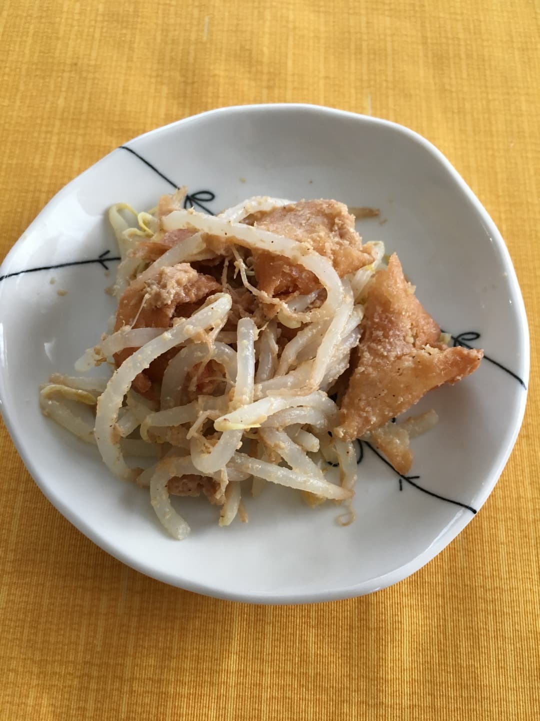 春巻ともやしの胡麻和えの完成写真