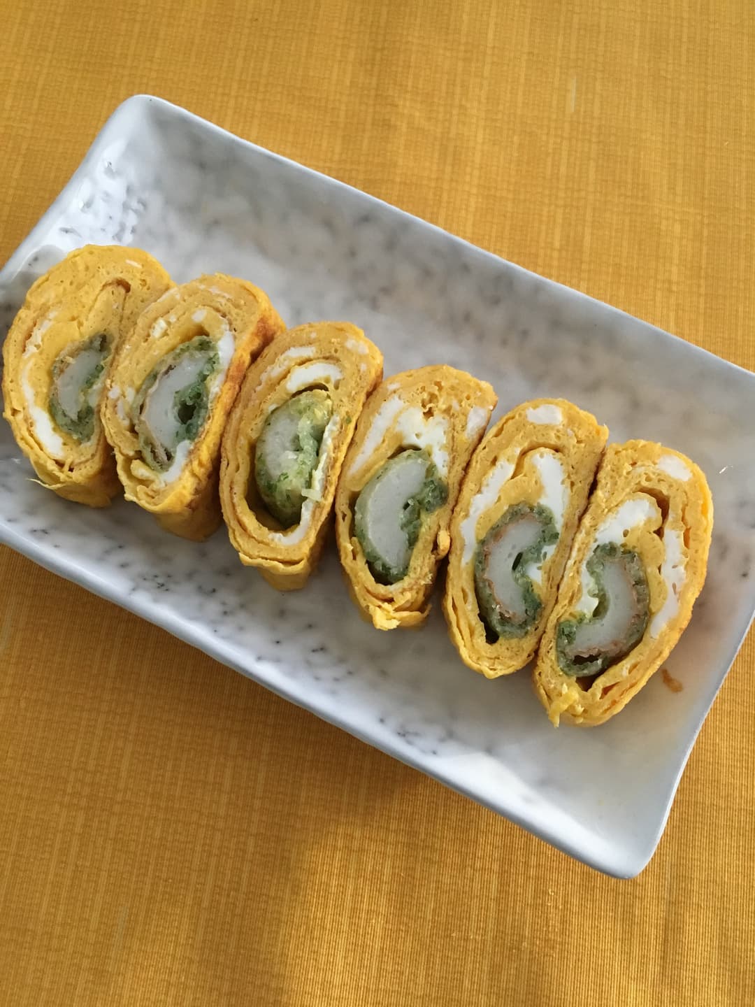 ちくわ入り厚焼き玉子の完成写真