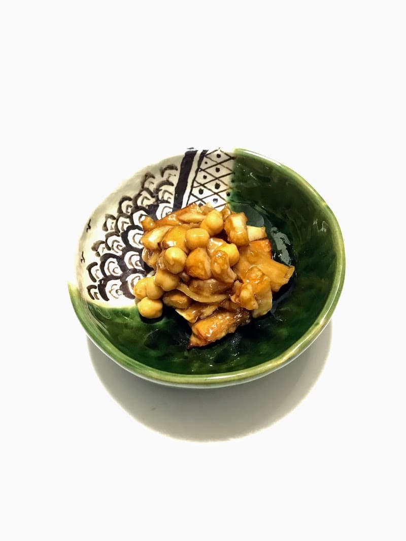 鶏と高野豆腐の甘辛和えの完成写真