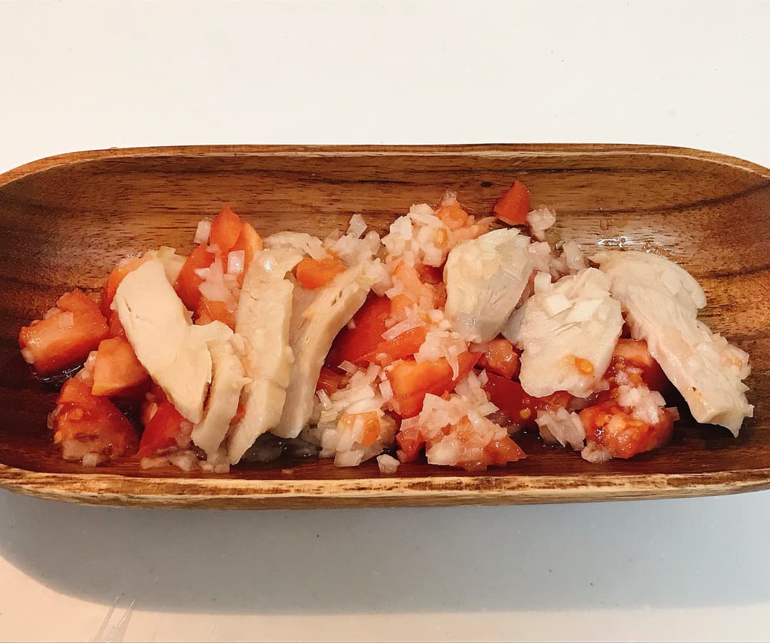 サルササラダチキンの完成写真