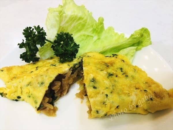 味が染みた切干大根が美味しい和風ミニオムレツの完成写真