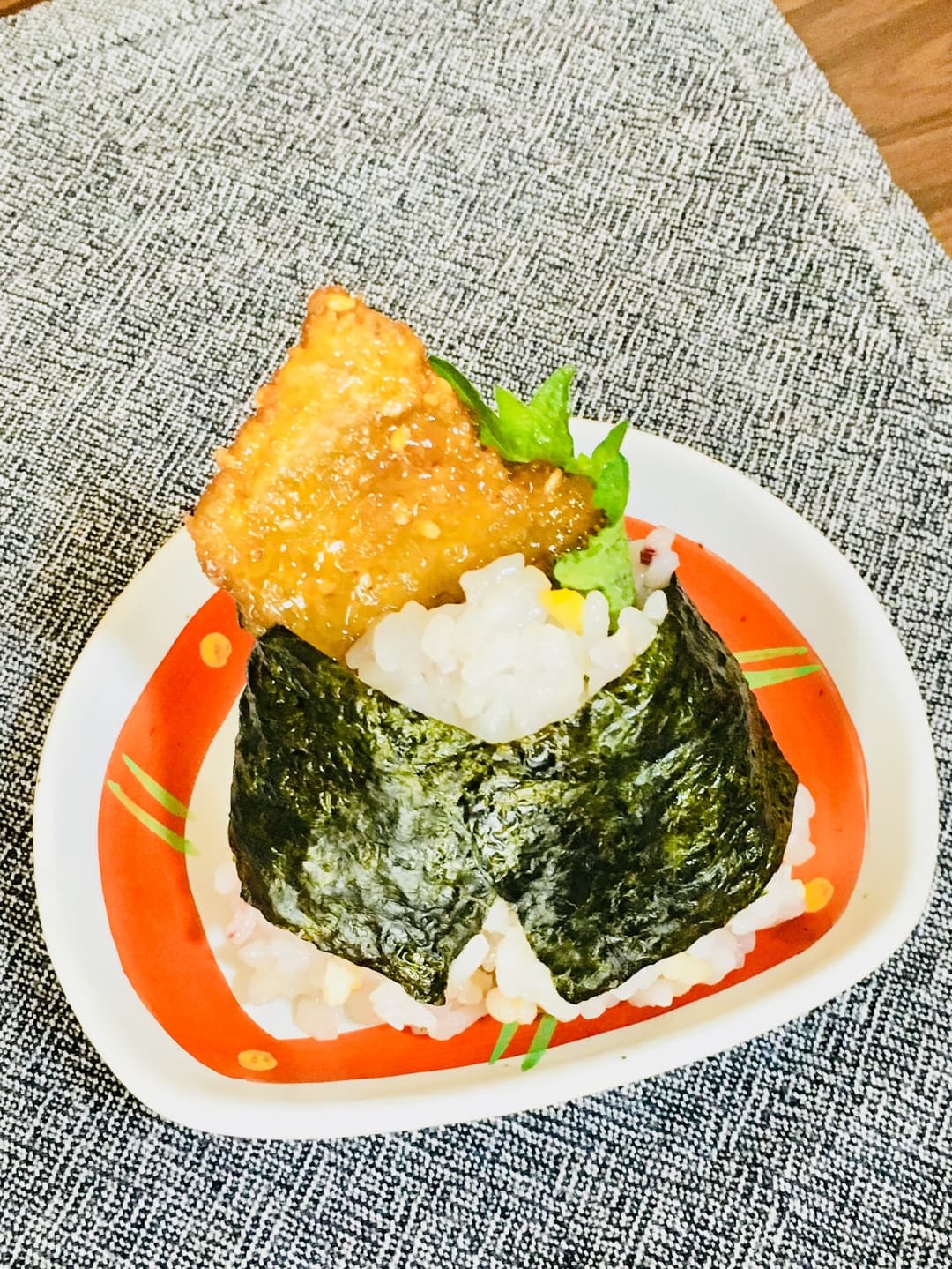 ☆あじの竜田揚げ天むす☆の完成写真