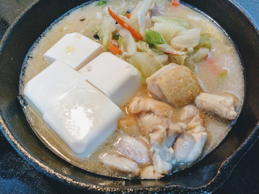 味噌鍋の完成写真