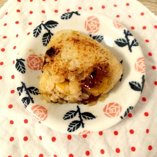 大学芋でスイート焼きおにぎりの完成写真