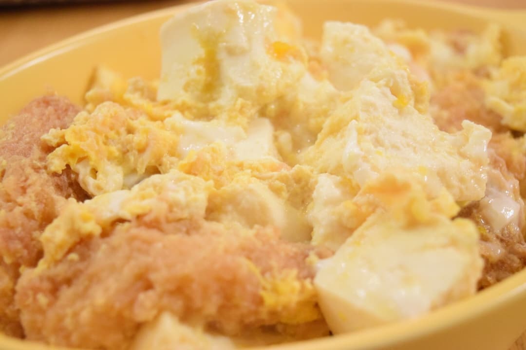 えびフライとお豆腐の玉子とじ♫の完成写真