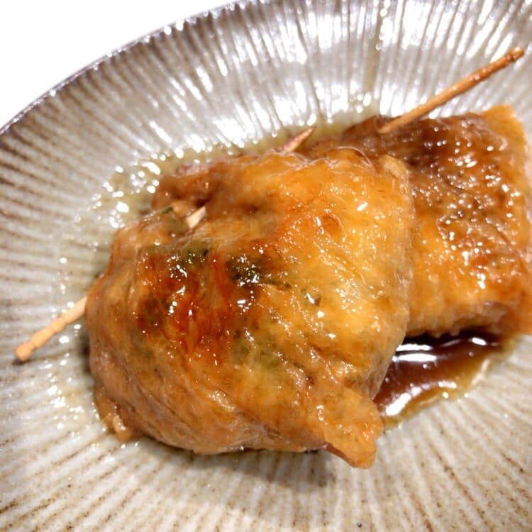 ちくわの磯辺揚げの いなりあげ煮☆の完成写真