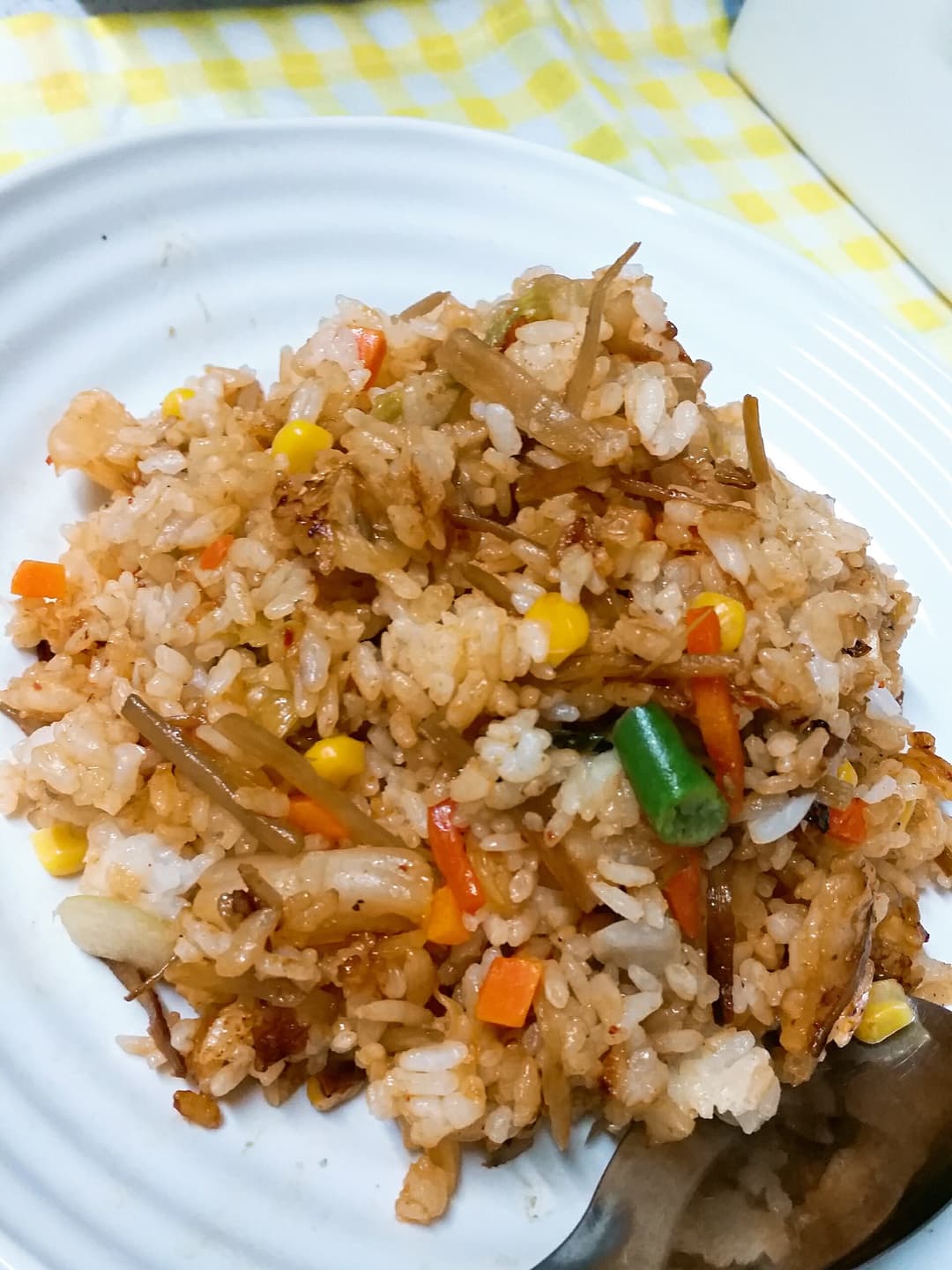 きんぴらキムチ炒飯の完成写真