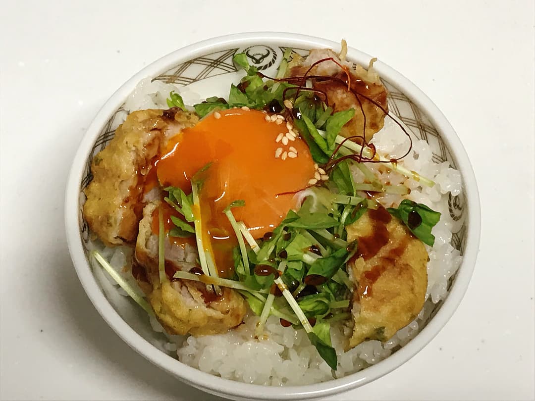 豚からオイスター丼の完成写真