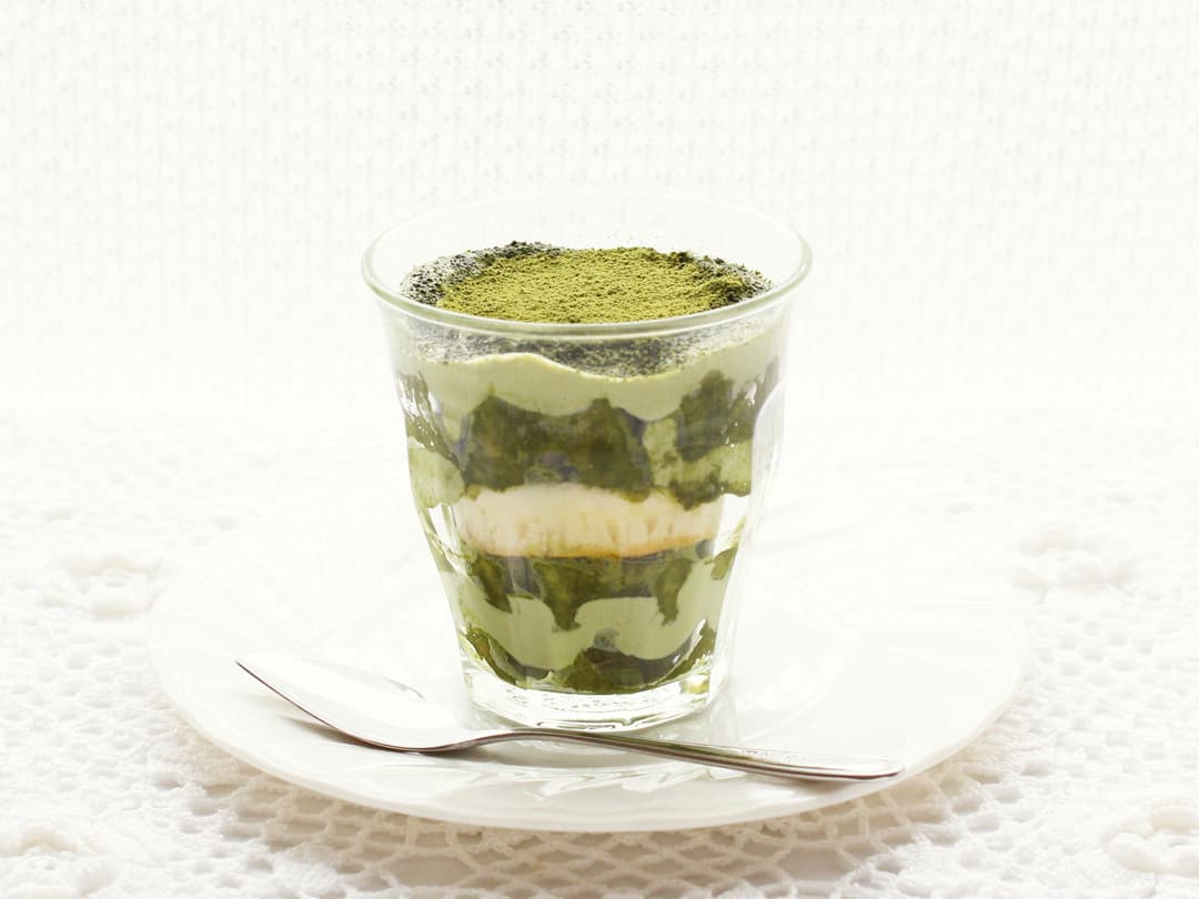 濃厚クリームチーズの抹茶ティラミスの完成写真