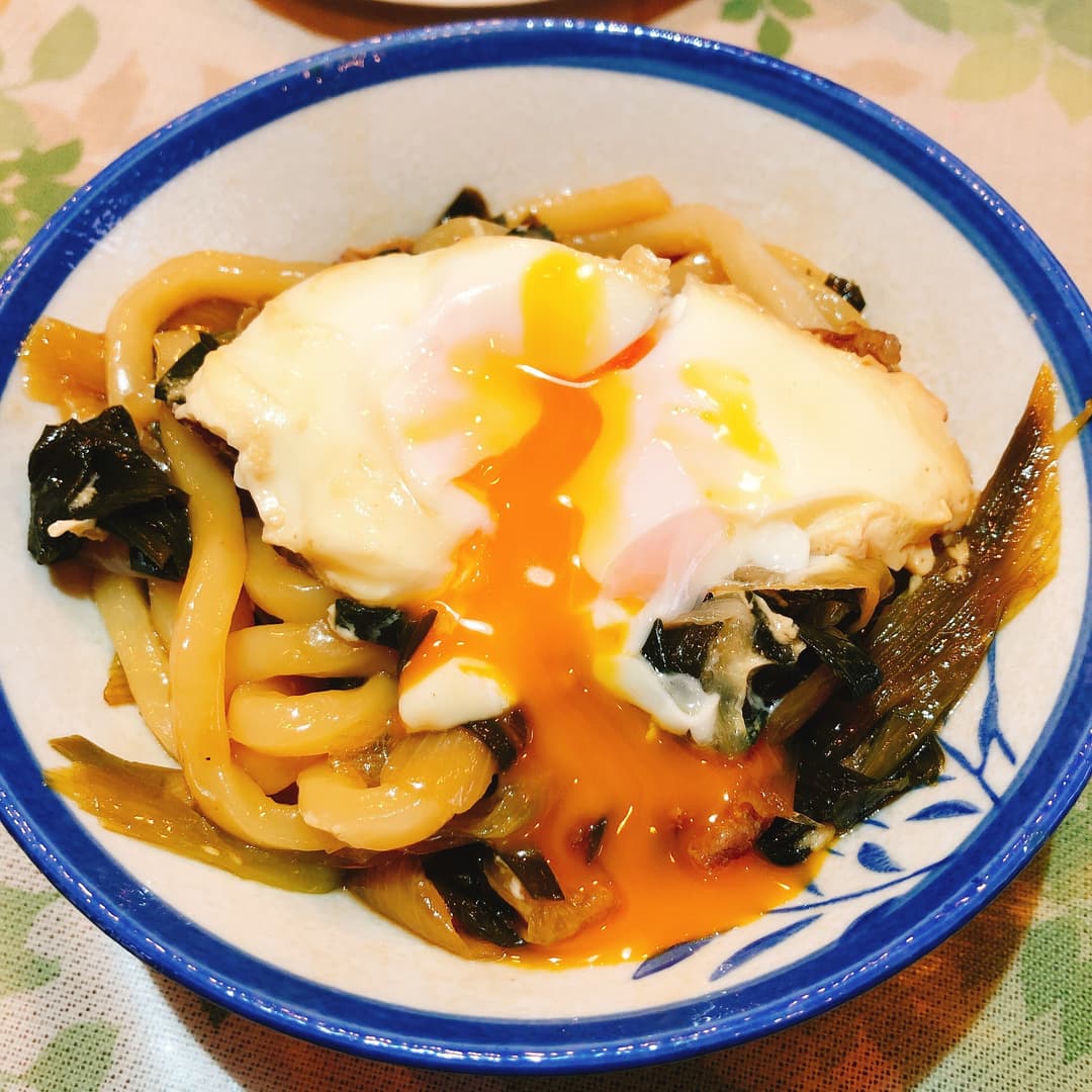 すき焼き風うどんの完成写真
