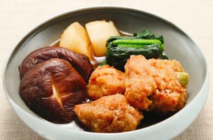 若鶏タツタの治部煮風の完成写真