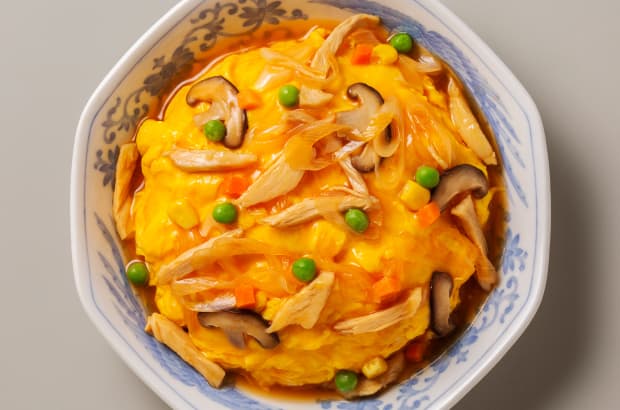 天津飯風の完成写真